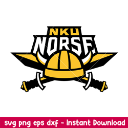 northern kentucky norse logo svg, northern kentucky norse svg, ncaa svg, png dxf eps digital file