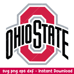 Ohio State Buckeyes Logo Svg, Ohio State Buckeyes Svg, NCAA Svg, Png Dxf Eps Digital File