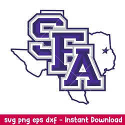 stephen f. austin lumberjacks logo svg, stephen f. austin lumberjacks svg, ncaa svg, png dxf eps digital file