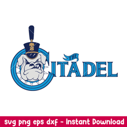 the citadel bulldogs logo svg, the citadel bulldogs svg, ncaa svg, png dxf eps digital file