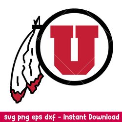 utah utes logo svg, utah utes svg, ncaa svg, png dxf eps digital file