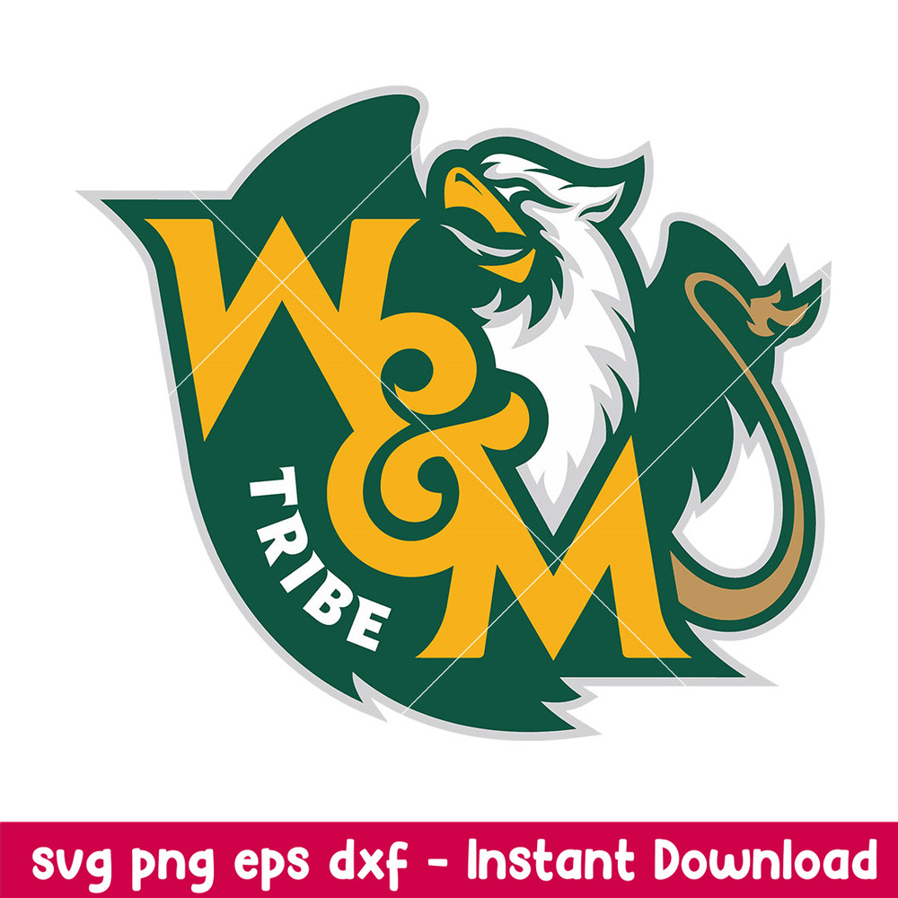 William and Mary Tribe Logo Svg, William and Mary Tribe Svg, NCAA Svg, Png Dxf Eps Digital File.jpeg