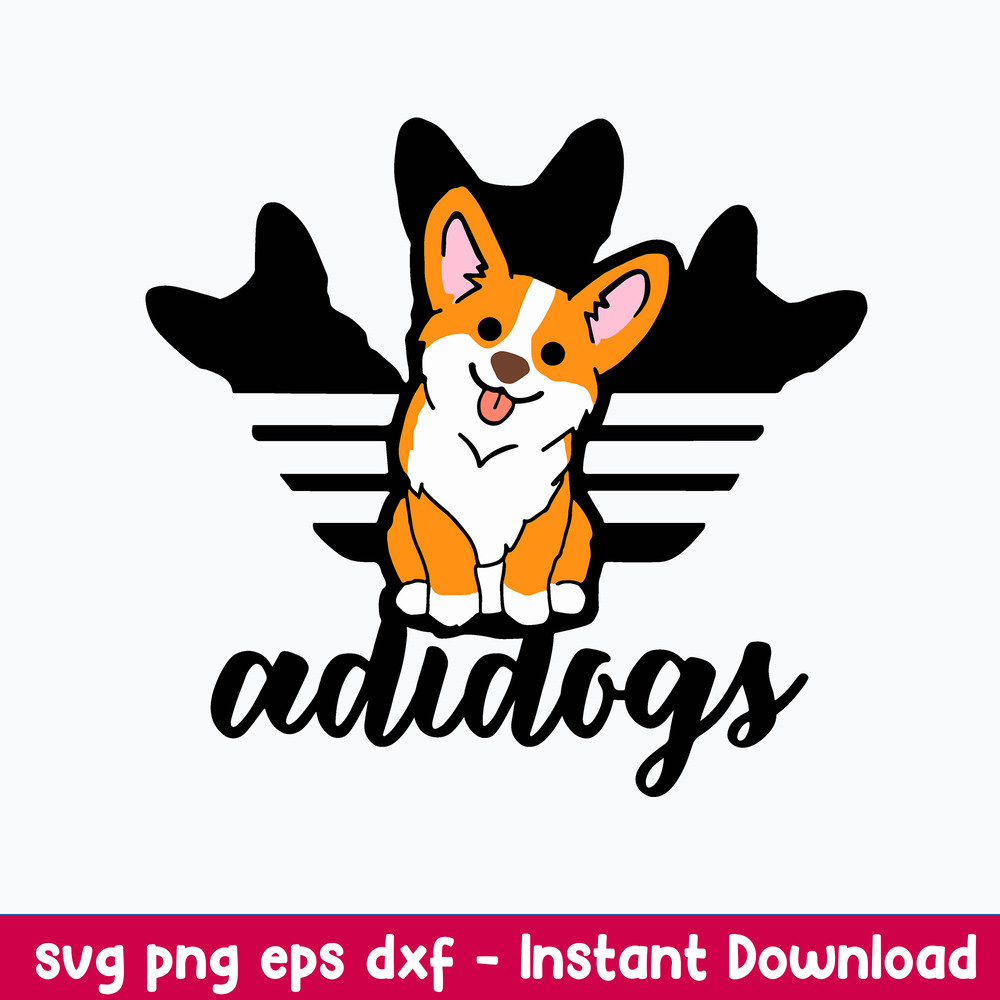 Corgi Adidogs Svg, Adidas Svg, Dog Svg, Png Dxf Eps File.jpeg