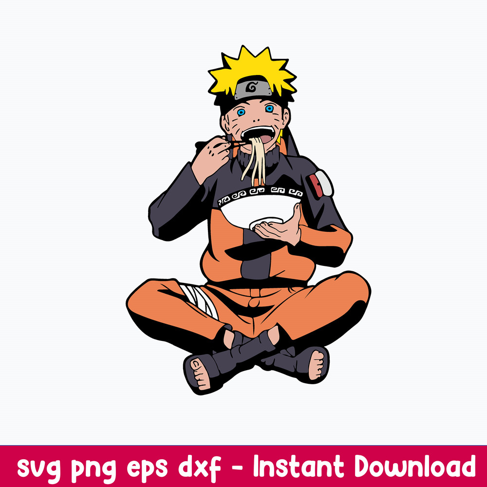 Eats Ramen Svg, Naruto Eating Svg, Anime Svg, Png Dxf Eps File.jpeg