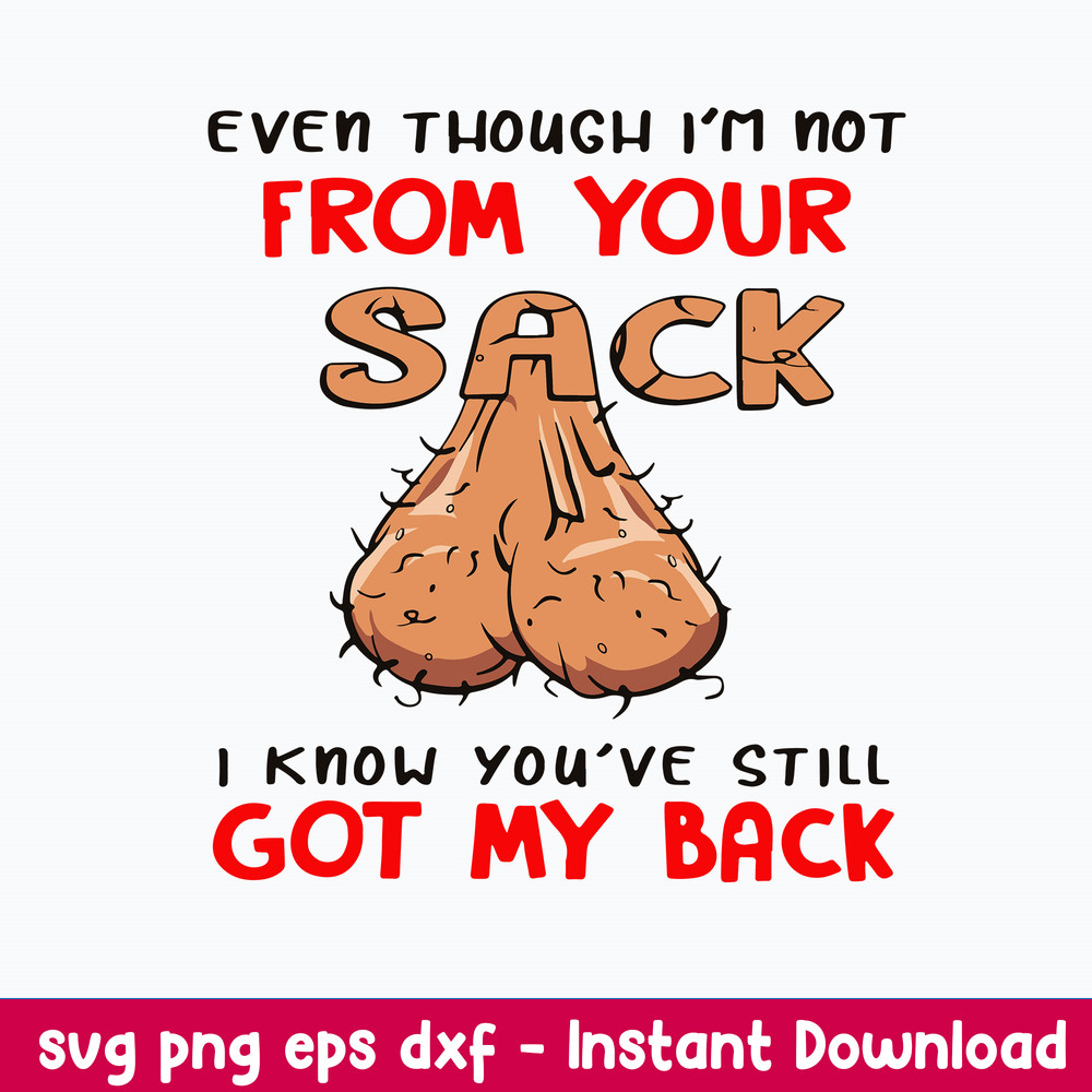Even Though I_m Not From Your Sack Svg, Funny Svg, Png Dxf Eps File.jpeg
