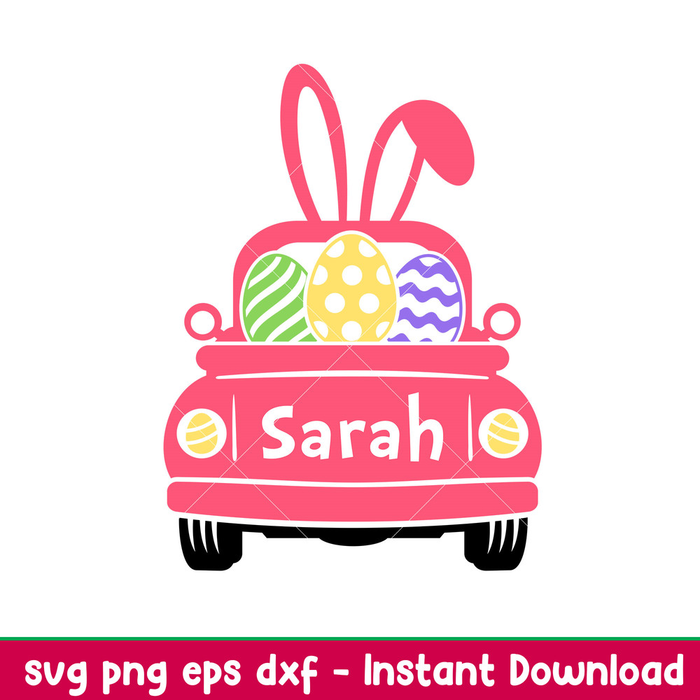 Happy Easter Truck, Happy Easter Truck Svg, Happy Easter Svg, Easter egg Svg, Spring Svg, png,dxf,eps file.jpeg