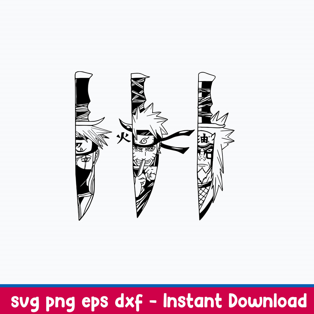 Knives Anime Naruto Characters Svg, Naruto Svg, Anime Svg, Png Dxf Eps File.jpeg