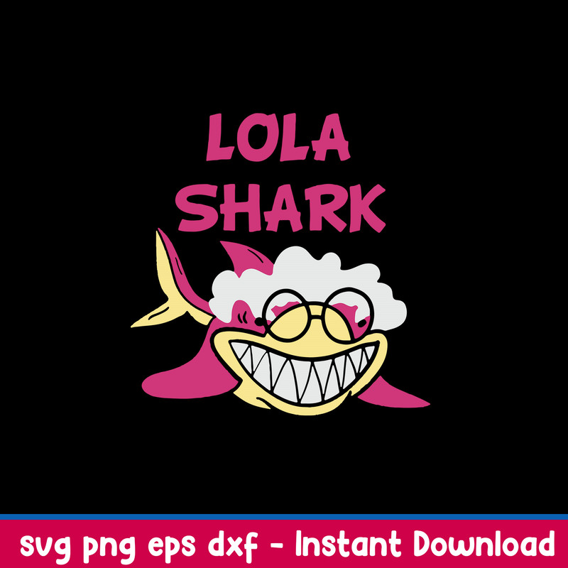 Lola Shark Svg, Shark Fish Pink Svg, Png Dxf Eps File.jpeg