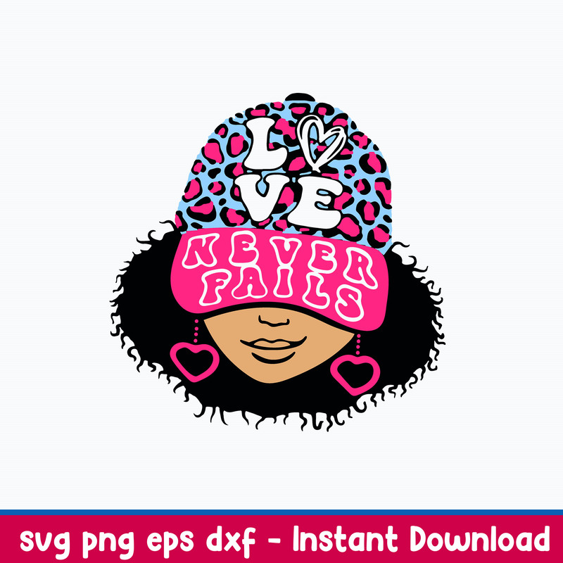 Love Never Fails Girl Svg, Png Dxf Eps File.jpeg