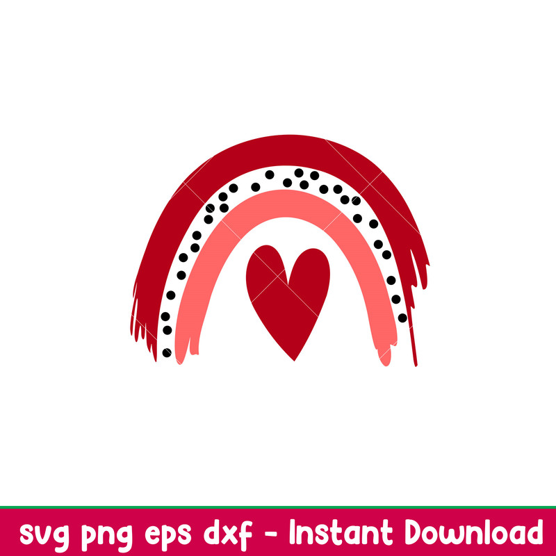 Love Rainbow, Love Rainbow Svg, Valentine’s Day Svg, Valentine Svg, Love Svg, png,dxf, eps file.jpeg