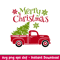 Merry Christmas Red Truck, Merry Christmas Red Truck Back Svg, Merry Christmas Svg, Red vintage Truck Svg, Christmas Svg, png,eps,dxf, file.jpeg