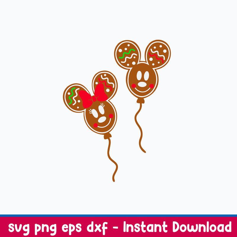 Mouse Head Gingerbread Svg, Mickey And Minie Svg, Png Dxf Eps File.jpeg