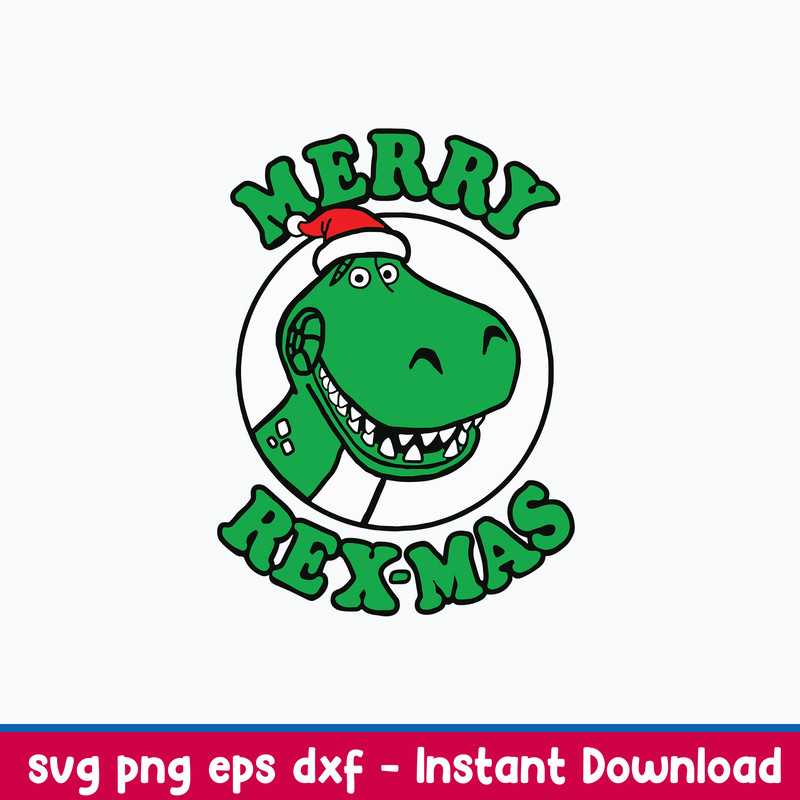 Pixar Toy Story Merry Rex-Mas Svg, Dinosaur Christmas Svg, Png Dxf Eps File.jpeg
