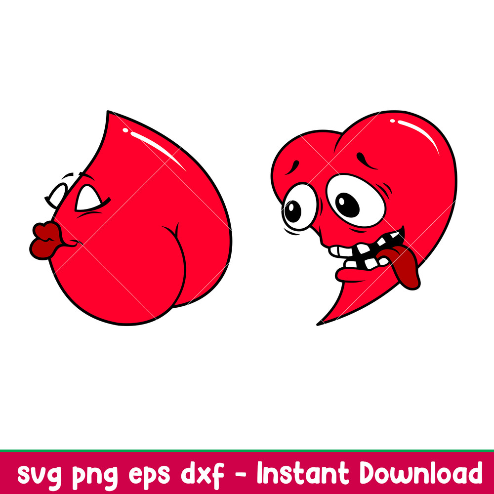 Sexy Hearts, Sexy Hearts Svg, Valentine’s Day Svg, Couple Matching Svg, Love Svg,png,dxf,eps file.jpeg
