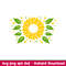 Sunflower Full Wrap, Sunflower Full Wrap Svg, Starbucks Svg, Coffee Ring Svg, Cold Cup Svg, png,dxf,eps file.jpeg