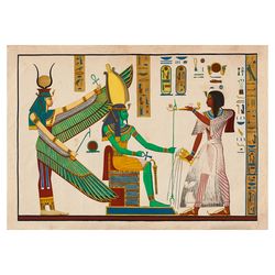 Osiris and ISIS meet the Pharaoh Ramses III. The Egyptian Book of the Dead. 333.
