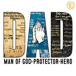 dad man of god protector hero png digital download files