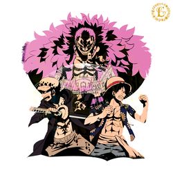 donquixote doflamingo luffy and law svg digital download files