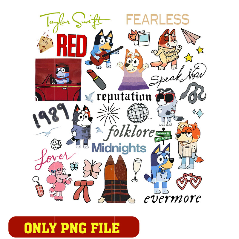 Bluey and friends logo png