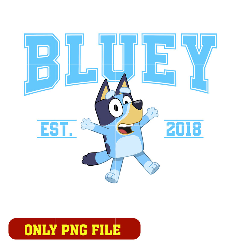 Bluey est 2018 cartoon cute png