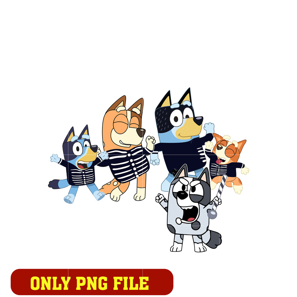 Bluey family png, cartoon png