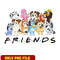Bluey Friends Dog png, Bluey Bingo Friends png