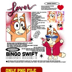 bluey lover bingo swift png