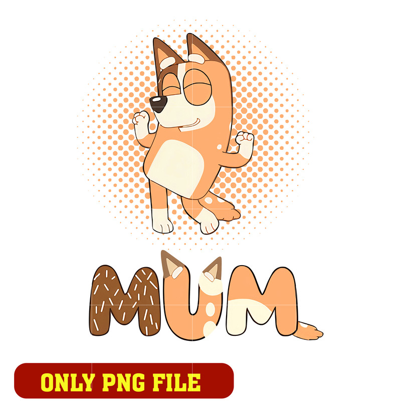 Bluey muffin time out tour png, cartoon png