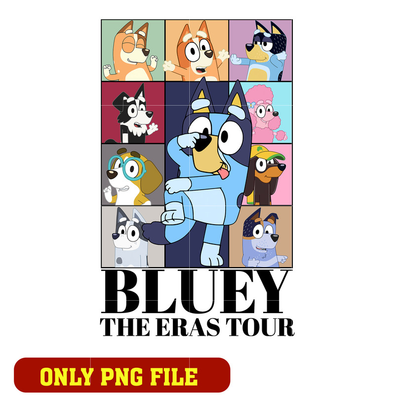 Bluey The Eras Tour png