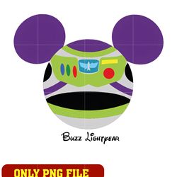 buzz lightpear mouse head toy story png