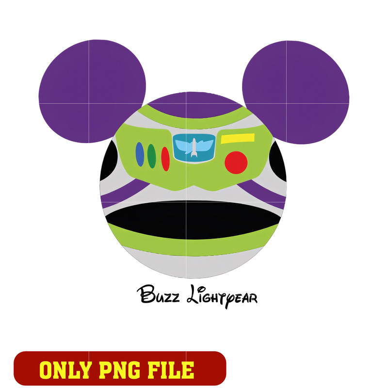 Buzz lightpear mouse head toy story png