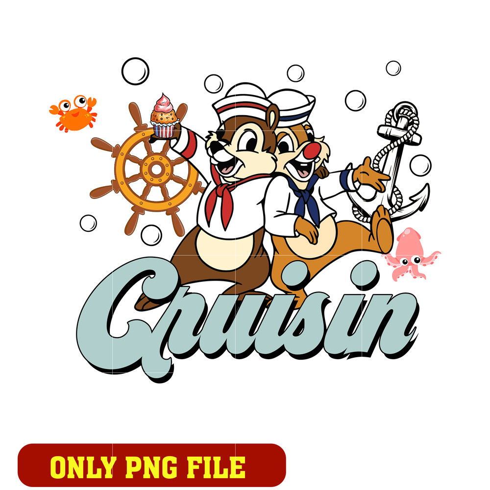 Chip and Dale disney cruisin png