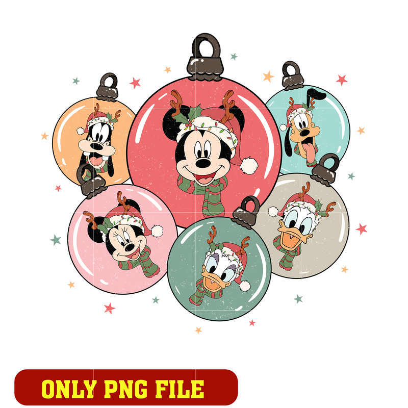 christmas ball retro disney png