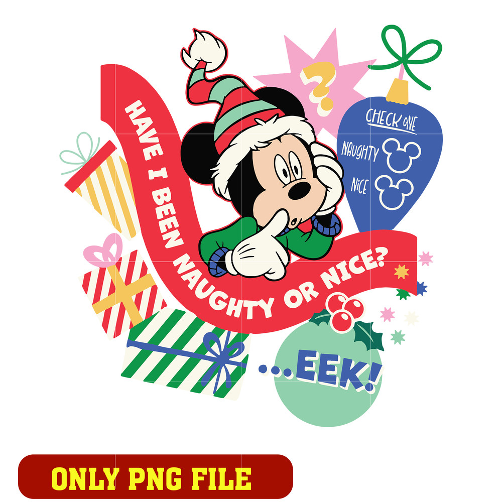Christmas Holiday Naughty or Nice png