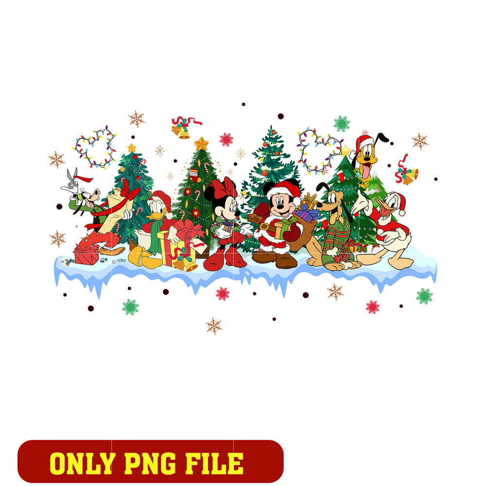 Christmas Mickey and friends Png