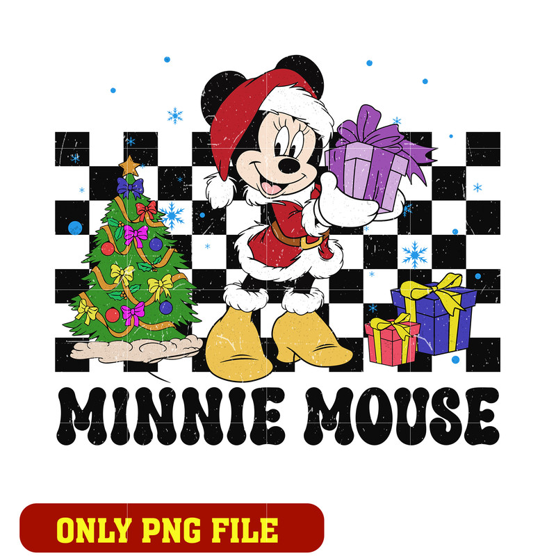 Christmas Minnie Mouse png