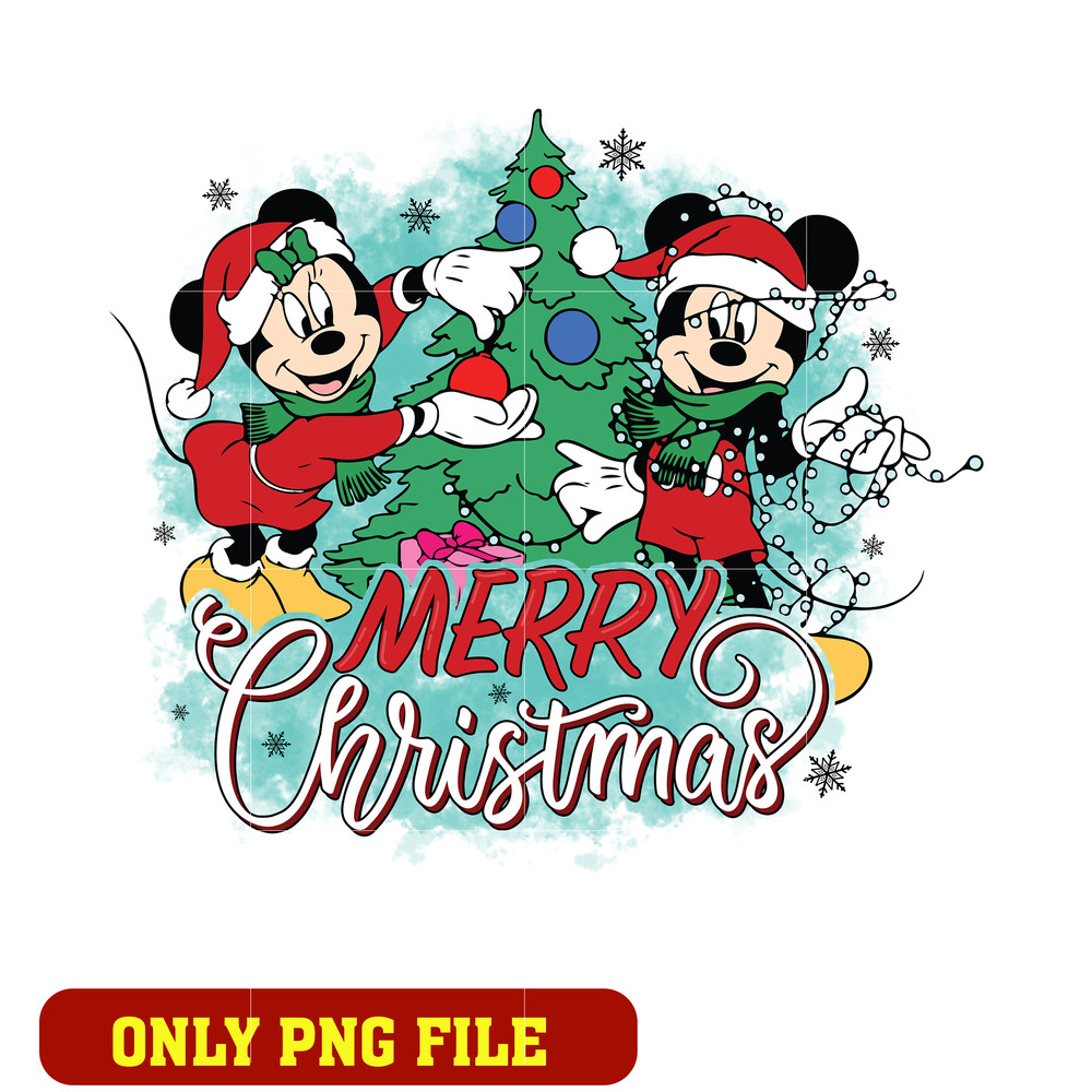 Christmas Tree Mine Mickey Mouse Minnie png