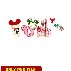 cinderella castle christmas gingerbread machine png, mickey head png