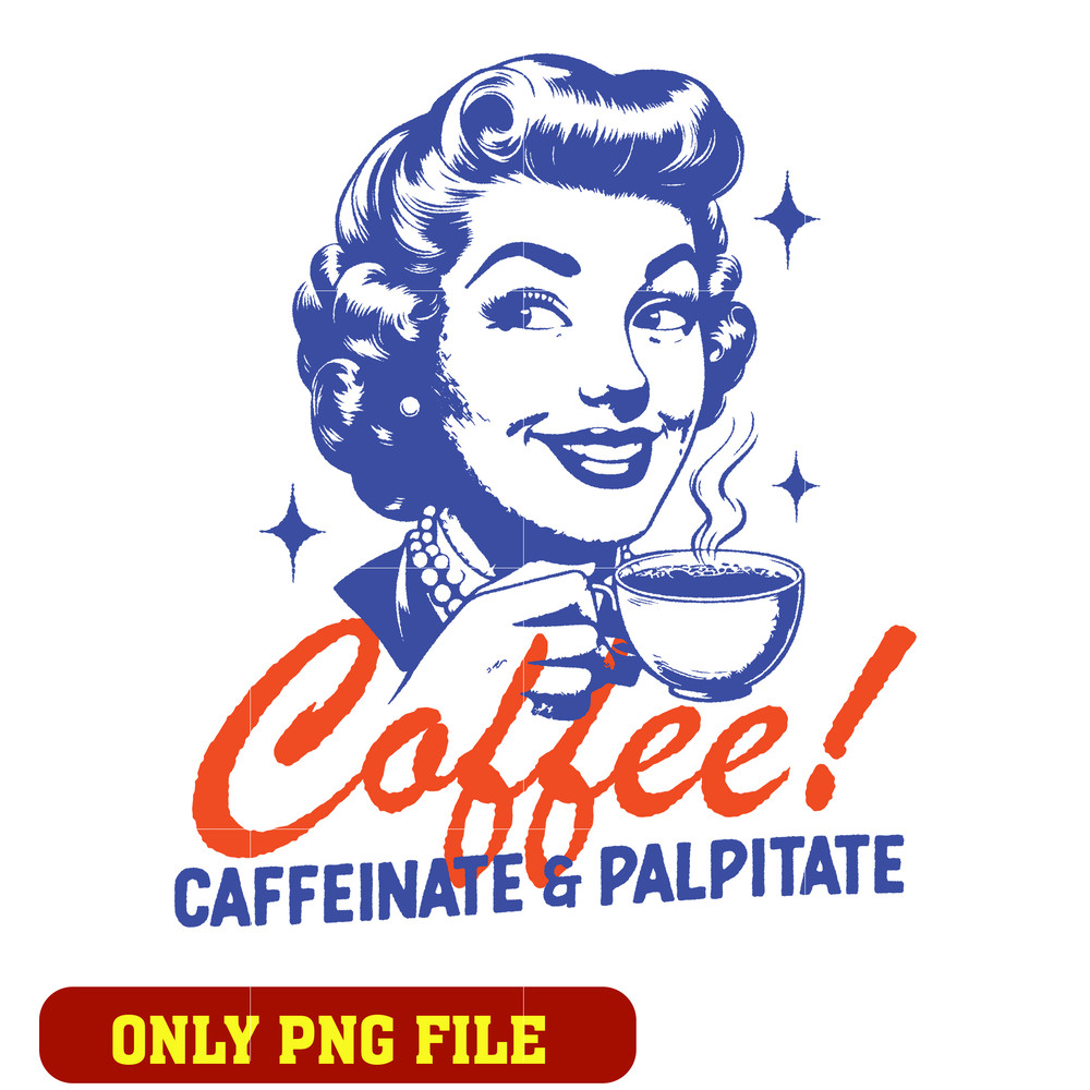 Coffee caffeinate and palpitate png