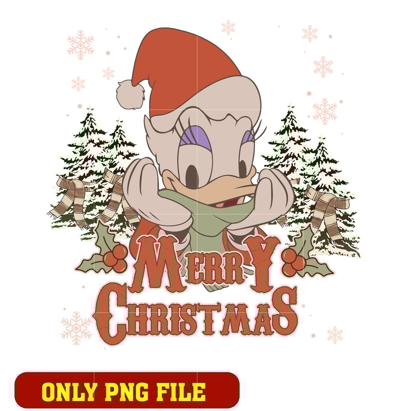 Daisy Duck Merry Christmas png