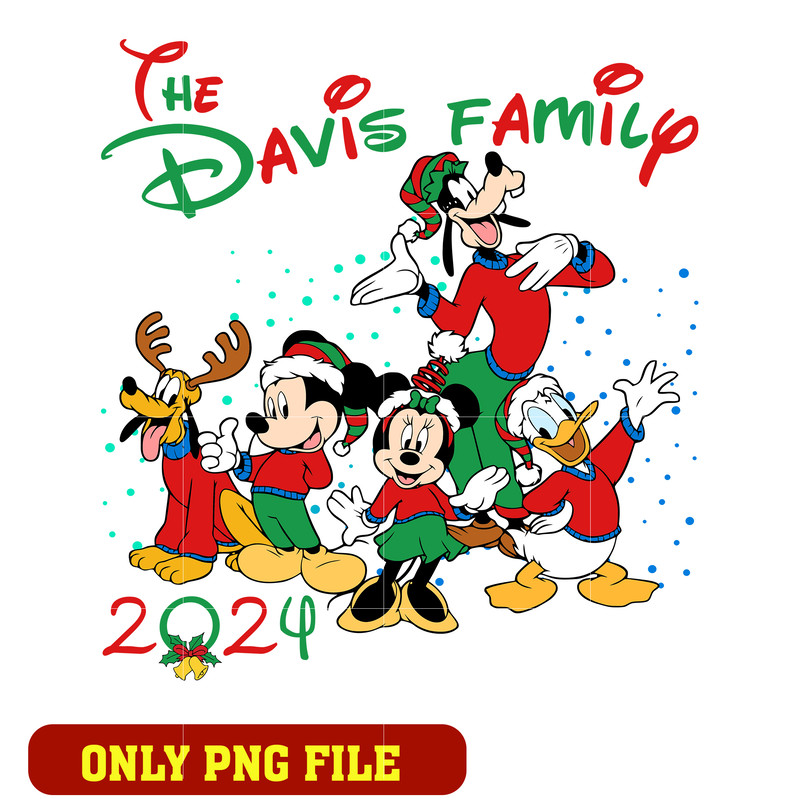 Davis Family Reunion 2024 mickey and friends png