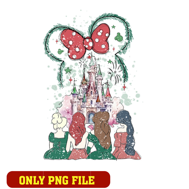 Disney Castle Christmas Png