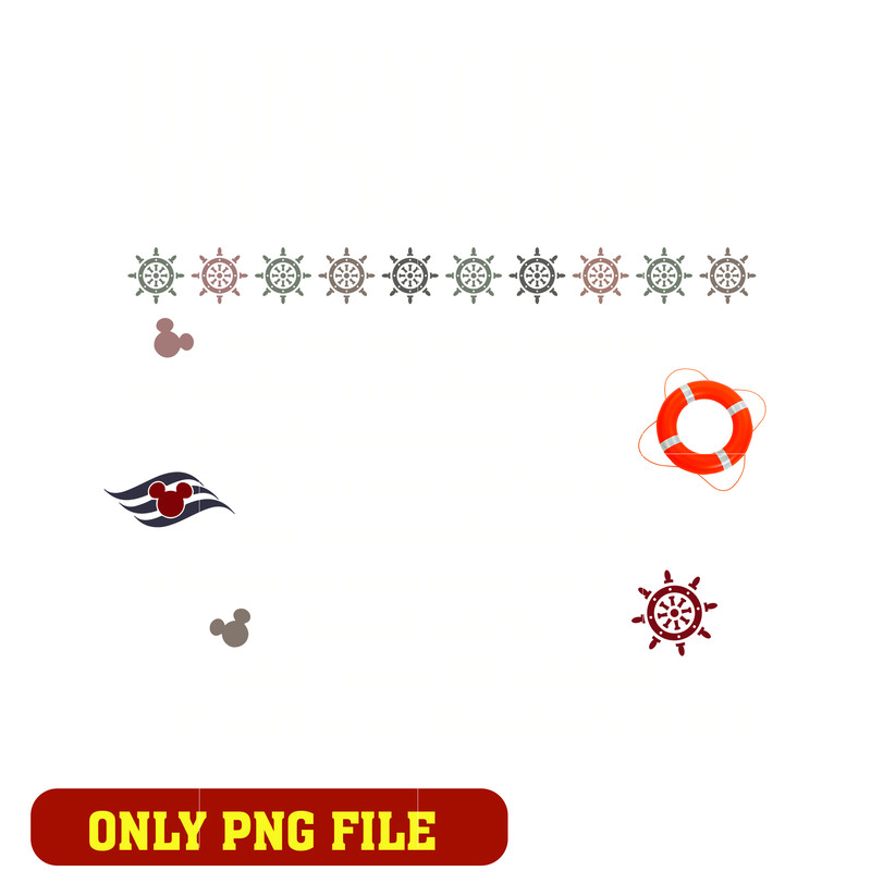 Disney cruise the eras tour png