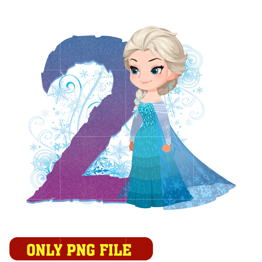 Disney Frozen Elsa Happy 2nd Birthday png