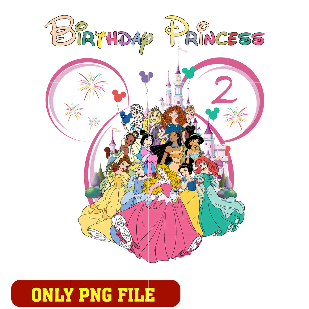 Disney mickey birthday princess 2nd png