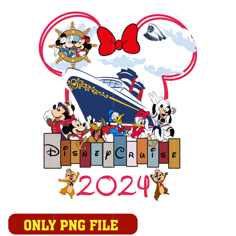 Disney minnie cruise 2024 png