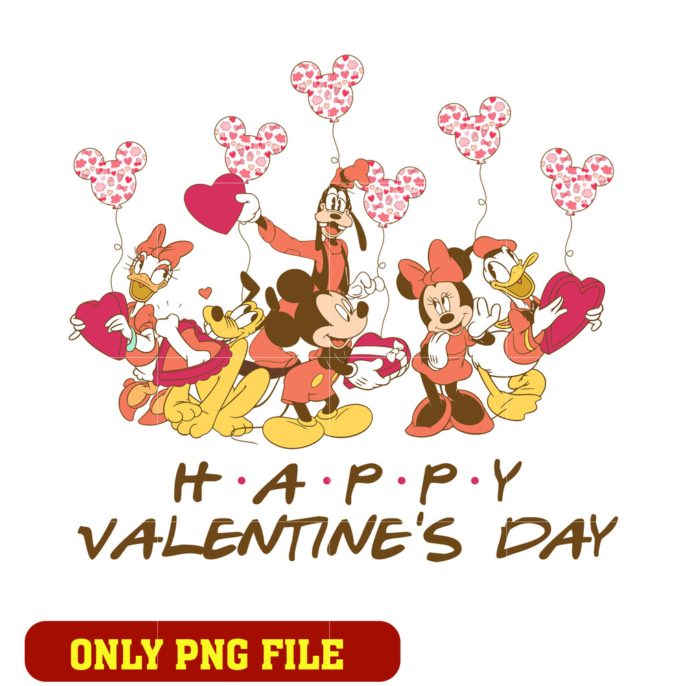 Disney mouse happy valentine day png
