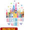 Disney princess castle birthday girl png
