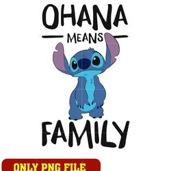 disney stitch ohana means family logo png