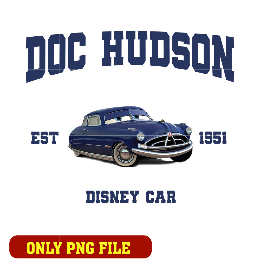 Doc hudson est 1951 disney car png